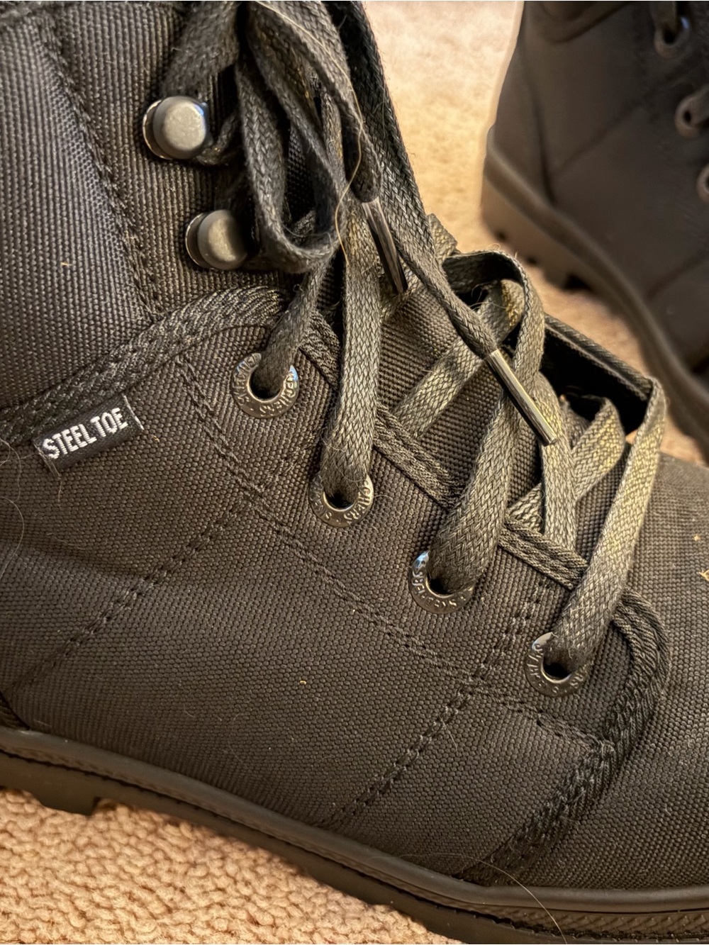 Skechers Work Rotund Darragh Steel Toe Boots Women’s 9.5 Black - Picture 9 of 9
